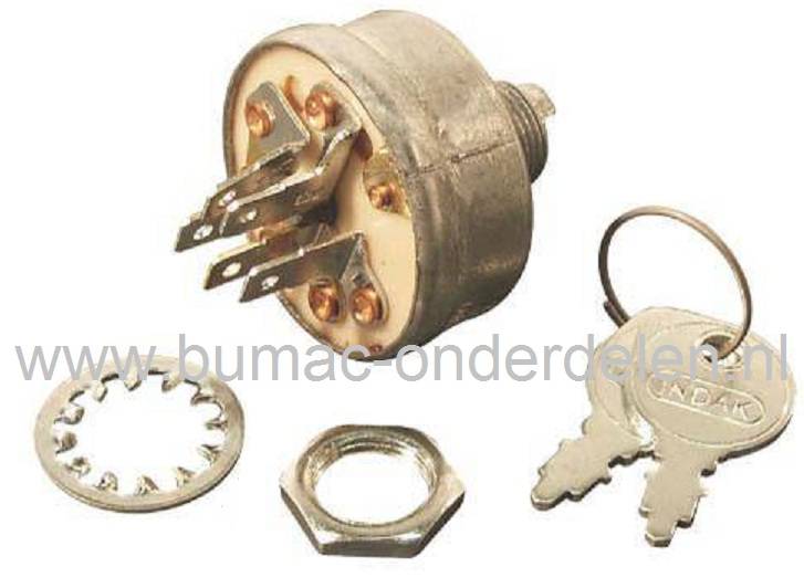 Contactslot voor John Deere, AYP, Husqvarna, Jonsered, Partner, McCulloch, Roper, Craftsman, Murray, Simplicity, Wizard en Lazer Zitmaaier, Husqvarna Rider 850 en 970 Frontmaaier, Jonsered FR2111M Frontmaaier, Sleutelcontact, Contactsloten, Contact Sloten