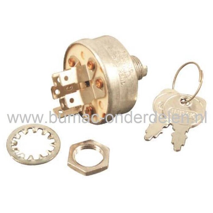 Contactslot voor John Deere Zitmaaiers 1-825, 430-678, 430-682, Contactsloten, Sleutelcontact, Contact Sloten voor Zitmaaiers - Frontmaaiers - Tuintrekkers, JohnDeere onderdeel