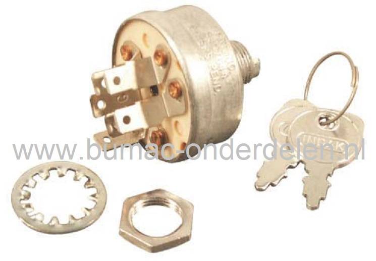 Contactslot voor John Deere Zitmaaiers 1-825, 430-678, 430-682, Contactsloten, Sleutelcontact, Contact Sloten voor Zitmaaiers - Frontmaaiers - Tuintrekkers, JohnDeere onderdeel