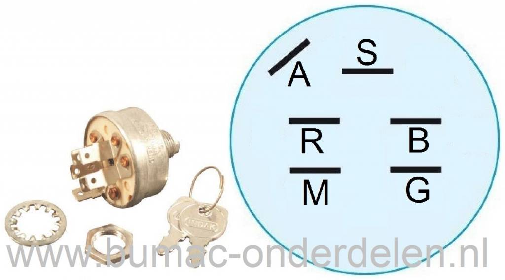 Contactslot voor John Deere Zitmaaiers 1-825, 430-678, 430-682, Contactsloten, Sleutelcontact, Contact Sloten voor Zitmaaiers - Frontmaaiers - Tuintrekkers, JohnDeere onderdeel