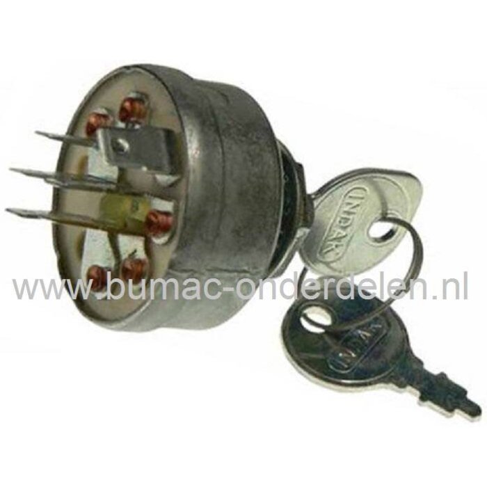 Contactslot voor Toro & Jacobsen Zitmaaiers, TORO Groundsmaster 3, 52, 62, 72, 172, 322, 325, 327, 400, 500, RM223D, 450D, 335D, 5100D, JACOBSEN LF3810, ST5111, Turfcat 72, Contactsloten voor Zitmaaiers - Tuintrekkers - Frontmaaiers, Sleutelcontact, onder