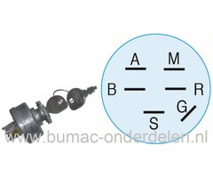 Contactslot voor Kohler Magnum Motoren op Zitmaaiers, Toro Wheelhorse, CubCadet, JohnDeere, Craftsman, Contactsloten voor Zitmaaiers - Frontmaaiers - Tuintrekkers - Tuinfrees - Trilplaat, onderdeel