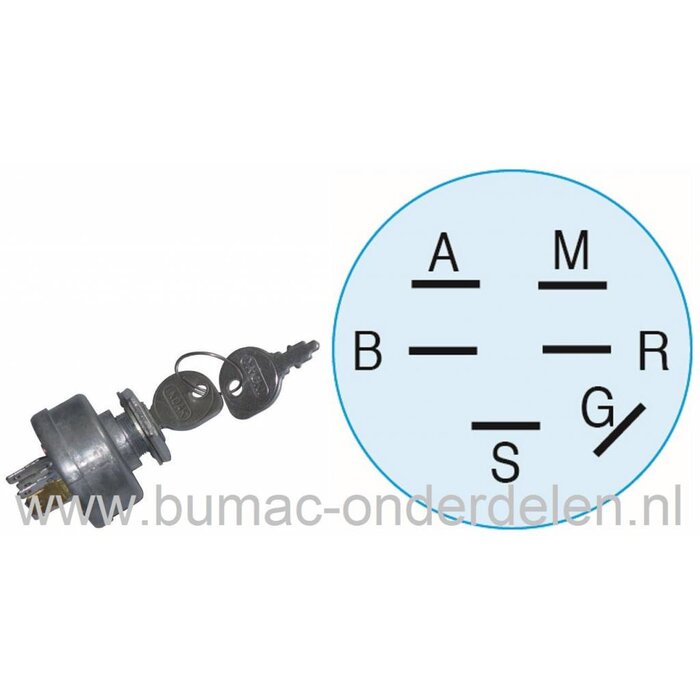 Contactslot voor Kohler Magnum Motoren op Zitmaaiers, Toro Wheelhorse, CubCadet, JohnDeere, Craftsman, Contactsloten voor Zitmaaiers - Frontmaaiers - Tuintrekkers - Tuinfrees - Trilplaat, onderdeel