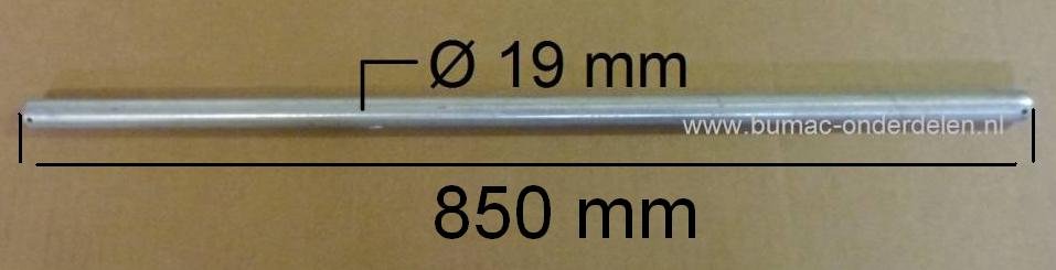 As voor Aanhanger 11-001 Wielas 250 Kg, As voor Aanhanger achter Zitmaaier - Frontmaaier - Quad - Tuintrekker