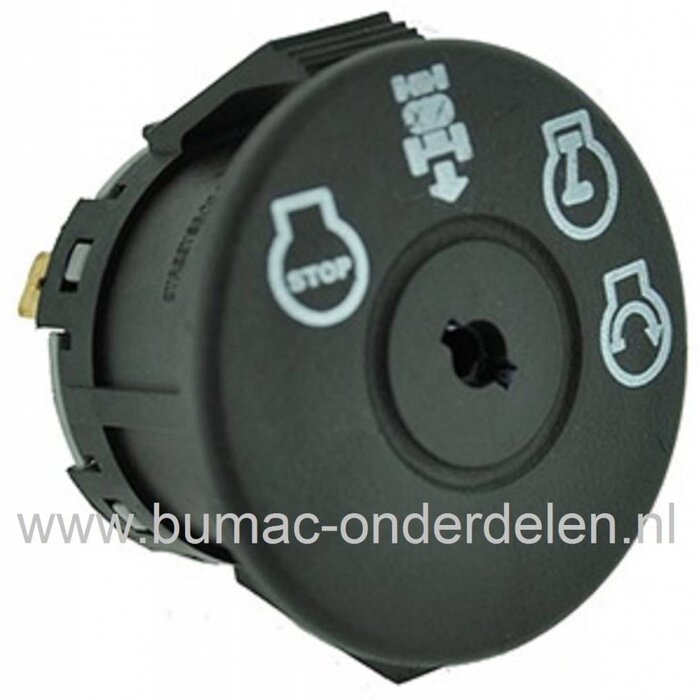 Contactslot voor AYP - Bolens - Craftsman - Cub Cadet - Husqvarna - John Deere - Jonsered - Lazer - McCulloch - MTD -Roper - White - Wizard - Wolf - Yardman - Yardpro Zitmaaiers - Frontmaaiers, Contactsloten, Sleutelcontacten, Contact Slot, YT4000