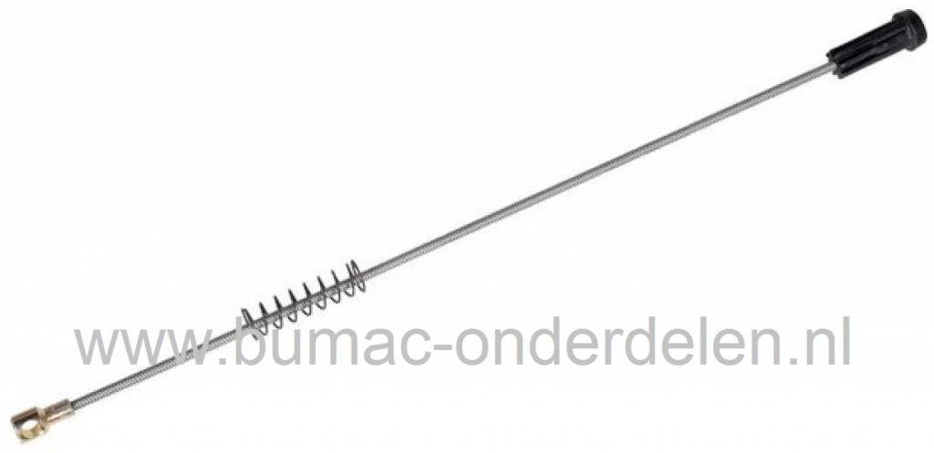 Hendel Maaihoogte Instelling Husqvarna - Lazer - Jonsered - Partner - McCulloch - Roper - Wizard - Yardpro - Craftsman - AYP Zitmaaier, Stang met Veer voor Hoogte Instelling van het Maaidek bij Zitmaaiers - Frontmaaiers - Tuintrekkers