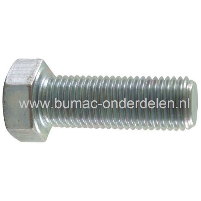 Bout 7/16" UNF Rechtse Draad voor Husqvarna, Jonsered, Craftsman, AYP, Lazer, McCulloch, Partner, Wizard, Roper, Yardpro, Stiga, Castelgarden, Mountfield, Alpina Zitmaaiers - Frontmaaiers - Tuintrekkers, Mesbout voor Craftsman YT4000, TC142