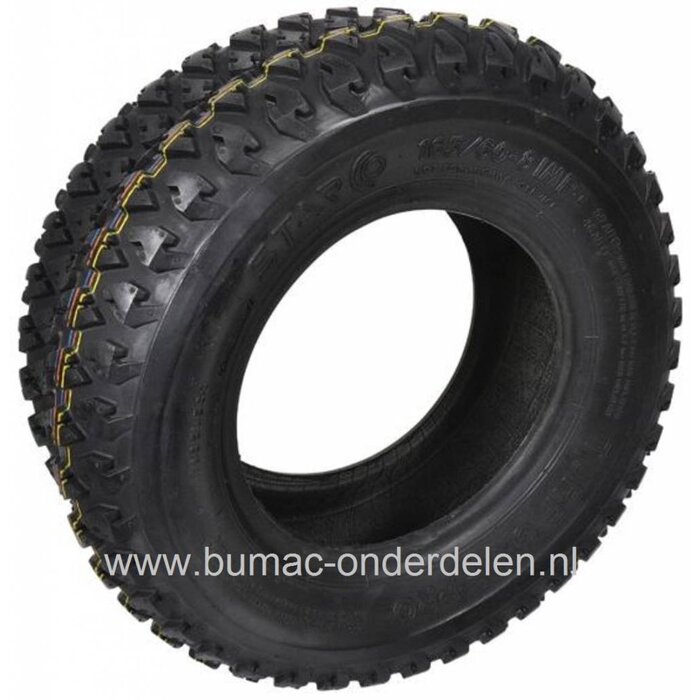 Buitenband Tubeless 165/60-8, 170/60-8 voor Zitmaaiers - Frontmaaiers - Tuintrekkers, Voorband, Achterband, Husqvarna, Castelgarden, MTD, John Deere, Toro, AYP, Craftsman, Lazer, Jonsered, Partner, McCulloch, Stiga, Honda, Murray, onderdelen,  165-60x8, 1