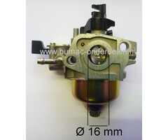 Carburateur voor Honda GXV120 Motor op Grasmaaier - Gazonmaaier - Hakfrees - Motorkruiwagen Carburator GXV 120 Motor onderdeel
