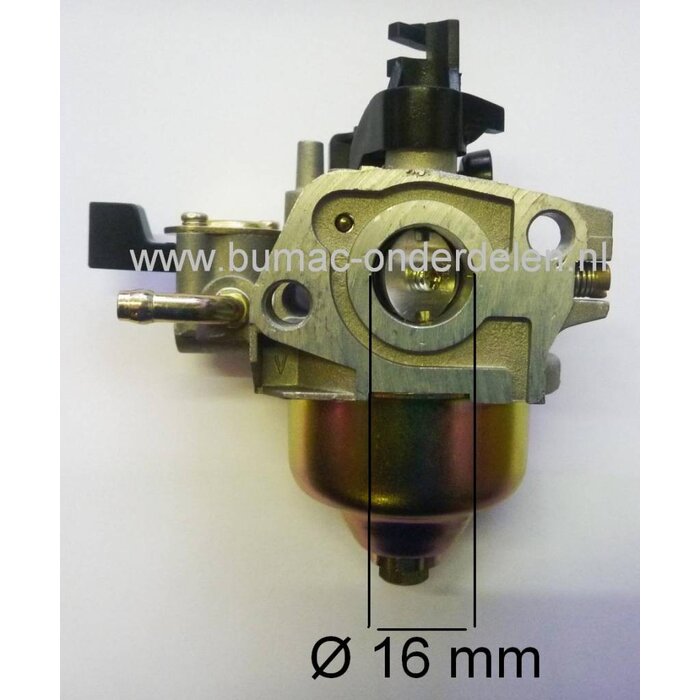 Carburateur voor Honda GXV120 Motor op Grasmaaier - Gazonmaaier - Hakfrees - Motorkruiwagen Carburator GXV 120 Motor onderdeel