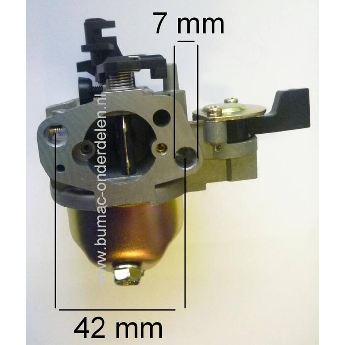 Carburateur voor Honda GXV120 Motor op Grasmaaier - Gazonmaaier - Hakfrees - Motorkruiwagen Carburator GXV 120 Motor onderdeel