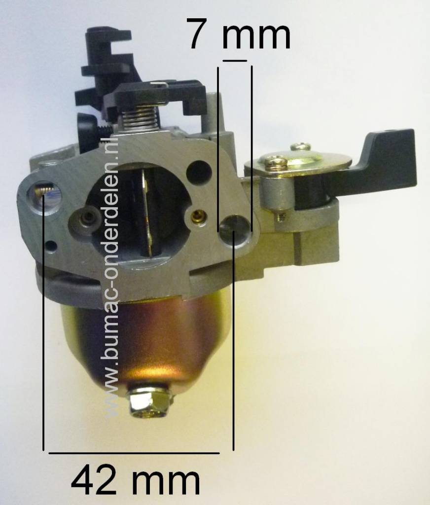 Carburateur voor Honda GXV120 Motor op Grasmaaier - Gazonmaaier - Hakfrees - Motorkruiwagen Carburator GXV 120 Motor onderdeel