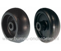 Steunwiel voor JOHN DEERE - LAWN BOY - GILSON - YAZOO Zitmaaiers - Frontmaaiers - Tuintrekkers, Maaidekwielen, Loopwielen, Kunststof Wielen voor Maaidekken, onderdeel