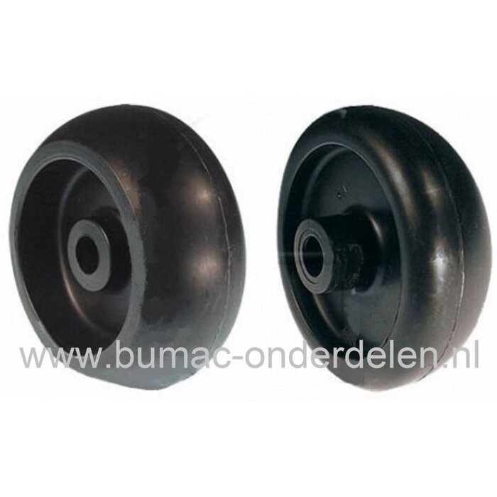 Steunwiel voor JOHN DEERE - LAWN BOY - GILSON - YAZOO Zitmaaiers - Frontmaaiers - Tuintrekkers, Maaidekwielen, Loopwielen, Kunststof Wielen voor Maaidekken, onderdeel