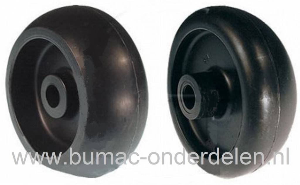 Steunwiel voor JOHN DEERE - LAWN BOY - GILSON - YAZOO Zitmaaiers - Frontmaaiers - Tuintrekkers, Maaidekwielen, Loopwielen, Kunststof Wielen voor Maaidekken, onderdeel