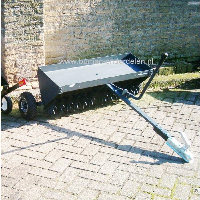 Gras beluchter, Prikrol, Rolbeluchter, Prikroller, Gazonbeluchter voor Zitmaaier - Quad - Frontmaaier of Trekker met Stermessen