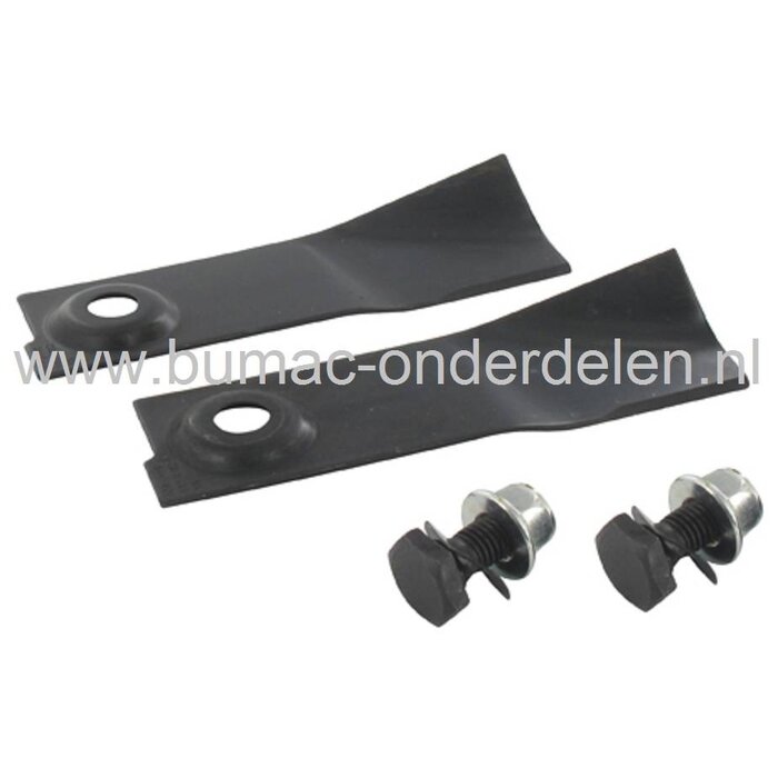 Mestip Set voor Masport - Morrison en Bolens Grasmaaier, Modellen 750AL en 750ALSP, Mestips, Set Maaimes Tips voor Gazonmaaiers - Loopmaaiers - Cirkelmaaiers - Duwmaaiers - Benzinemaaiers van Masport en Morisson, Maaimessenset