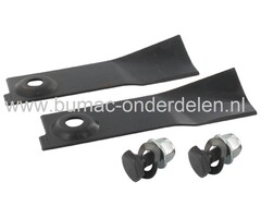 Maaimesset MASPORT - MORRISON - BOLENS Modellen 800SPVS4 Grasmaaiers, Loopmaaiers, Set Mestips voor Gazonmaaiers, Cirkelmaaiers, Benzinemaaiers, Duwmaaiers van Masport en Morisson, Messen Kit met Bouten en Moeren