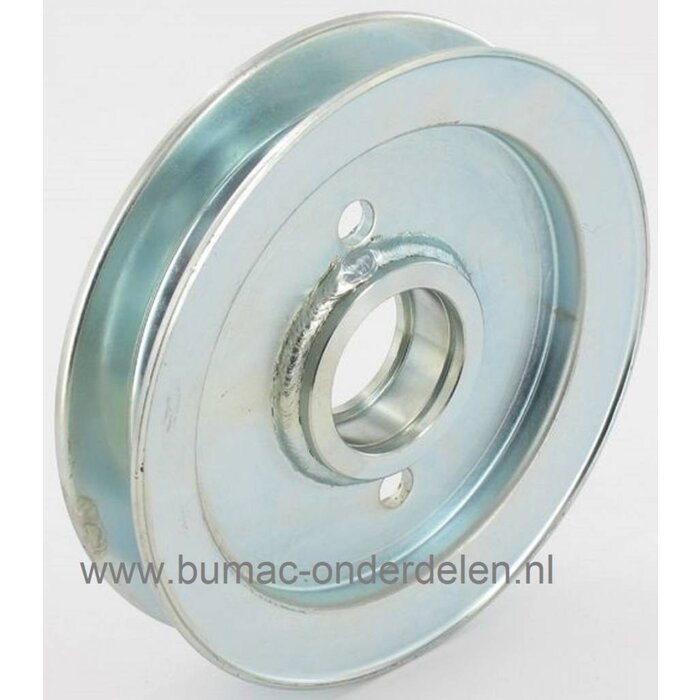 Poelie voor Castelgarden XD98 - XD140 - XDL170 - XDL190HD - SD98 - L185BH, Stiga SD98 - Estate Tornado - Estate Tornado II - HST108, Zitmaaiers met een Maaibreedte van 98 en 108 Cm, Mulch, Zijuitworp, Span Poelie, Poely, Poulie, Castel Garden, Spanpoelie