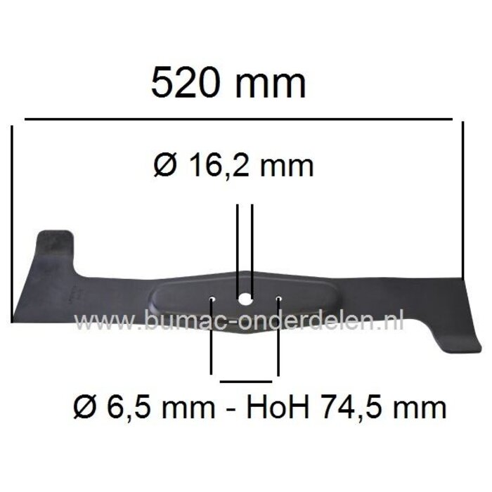 Rechter Maaimes 52 Cm voor Snapper - Simplicity en Viking Zitmaaier met 40 Inch = 102 Cm Achter Opvang Maaidek, Simplicity Regent XLRD, Snapper Phonix PXT, onderdeel