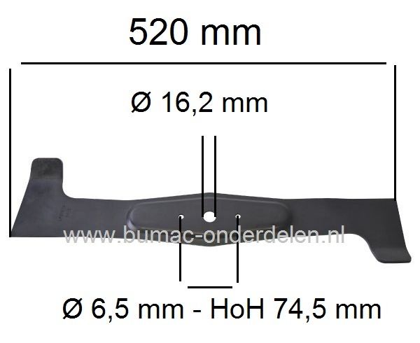 Rechter Maaimes 52 Cm voor Snapper - Simplicity en Viking Zitmaaier met 40 Inch = 102 Cm Achter Opvang Maaidek, Simplicity Regent XLRD, Snapper Phonix PXT, onderdeel