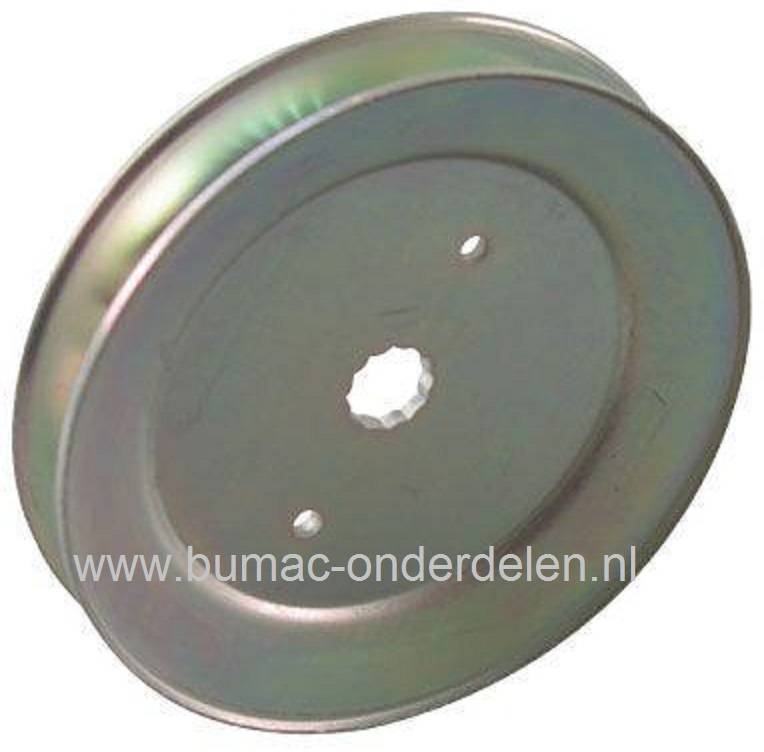 Poelie voor Husqvarna, Partner, Jonsered, Craftsman, McCulloch, Lazer, Wizard, Roper, Yardpro, AYP en Murray Zitmaaier, Frontmaaier, Pouly voor Maaimesaandrijving, Riemschijf voor Aandrijving Maaimessen LTH1342,  LTH1742, YTH1542XPF, YTH1542XPG, YTH1542XP
