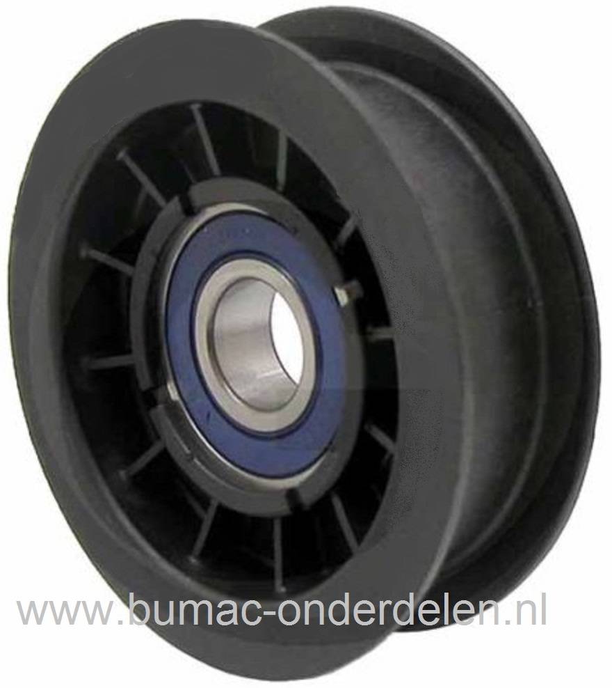 Spanpoelie voor Castelgarden - Stiga - Husqvarna - John Deere - Alpina - Dolmar - Makita - Honda - Mountfield - Murray - Solo Zitmaaiers, Poelie voor het spannen van de Rij V snaar