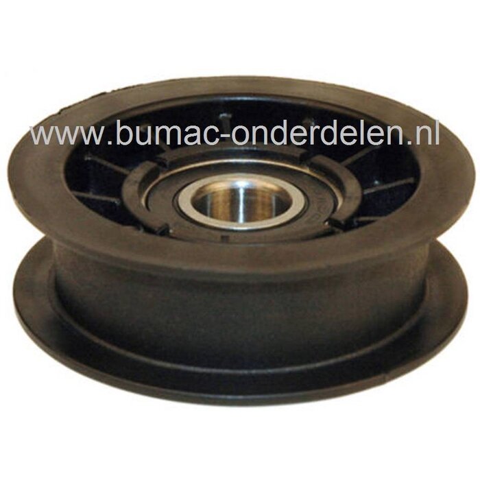 Spanpoelie voor Castelgarden - Stiga - Husqvarna - John Deere - Alpina - Dolmar - Makita - Honda - Mountfield - Murray - Solo Zitmaaiers, Poelie voor het spannen van de Rij V snaar