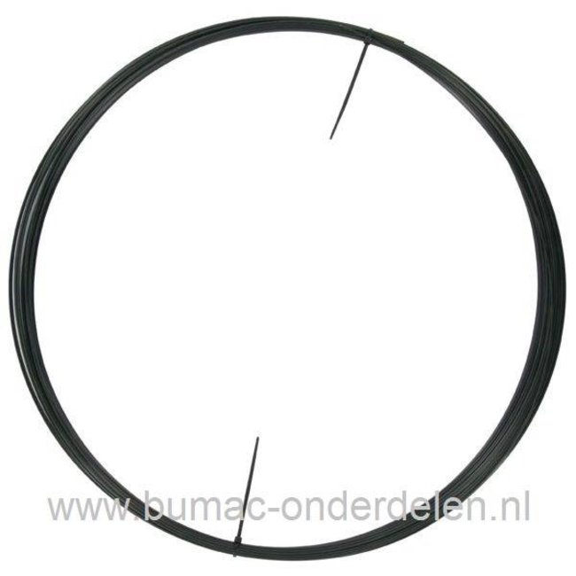 Binnenkabel Massief Ø 1,5 mm - Lengte 25 Meter voor het maken van Gaskabels - Versnellingskabels - Koppelingskabels - Motorremkabels op Zitmaaier - Grasmaaier - Frontmaaier - Tuintrekker - Quad - Trilplaat - Frees, Staalkabel Massief