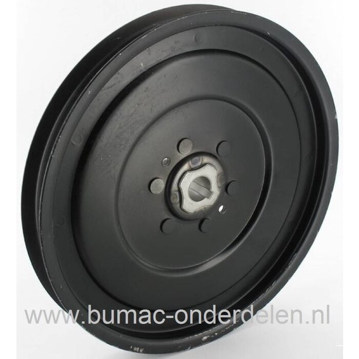 Poelie voor Husqvarna, Craftsm0an, Jonsered, Partner, McCulloch, Wizard, Lazer, Yardpro, AYP Zitmaaiers, Riemschijf voor V snaar Rijaandrijving bij Zitmaaiers - Frontmaaiers - Tuintrekkers