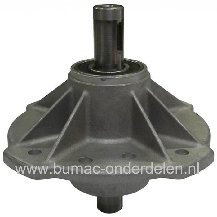 Mesas met Huis en Lagers Compleet Castelgarden NR66 - MJ66 Zitmaaiers, Houder voor Maaimessen van Castel Garden - Stiga - Alpina - Mountfield Zitmaaiers, Frontmaaiers, Tuintrekkers, Complete Meshouders met Huis en Lagers