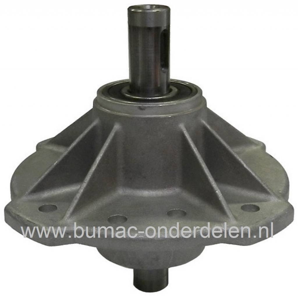 Mesas met Huis en Lagers Compleet Castelgarden NR66 - MJ66 Zitmaaiers, Houder voor Maaimessen van Castel Garden - Stiga - Alpina - Mountfield Zitmaaiers, Frontmaaiers, Tuintrekkers, Complete Meshouders met Huis en Lagers