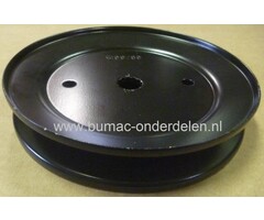 Maaidekpoelie HUSQVARNA LT2216 - LT2217 - LTH18538 Zitmaaiers, Poelie voor Maaidek Aandrijving bij Husqvarna, Lazer, Jonsered, Partner, AYP, McCulloch, Wizard, Yardpro, Craftsman Zitmaaiers, Frontmaaiers, Tuintrekkers, Riemschijf, Pouly