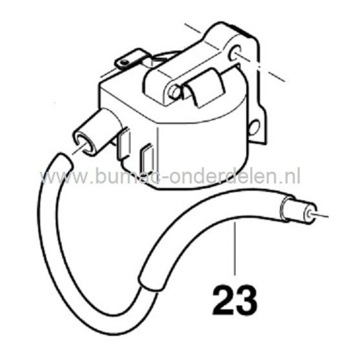 Ontstekingsspoel voor Dolmar 116Si, 120Si, PS6000i, PS6800i Kettingzaag - Motorzaag, DOLMAR - MAKITA Elektronische Ontstekingen, Bobine voor Kettingzagen, Motorzagen van Dolmar en Makita