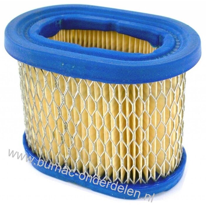 Luchtfilter voor Briggs & Stratton Quantum en Intek Pro Motoren met 5 - 5,5 - 6 - 6,5 PK op Gazonmaaiers, Benzinemaaiers, Cirkelmaaiers, Loopmaaiers, B&S Luchtfilters, B en S Filters