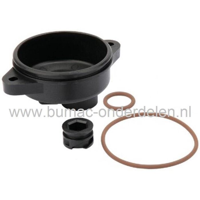 Vlotterkamer voor Briggs and Stratton Motoren op Grasmaaiers, Benzinemaaiers, Cirkelmaaiers, Loopmaaiers, B&S Vlotterbak met Pakkingen, Spirit