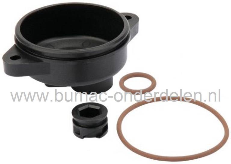 Vlotterkamer voor Briggs and Stratton Motoren op Grasmaaiers, Benzinemaaiers, Cirkelmaaiers, Loopmaaiers, B&S Vlotterbak met Pakkingen, Spirit