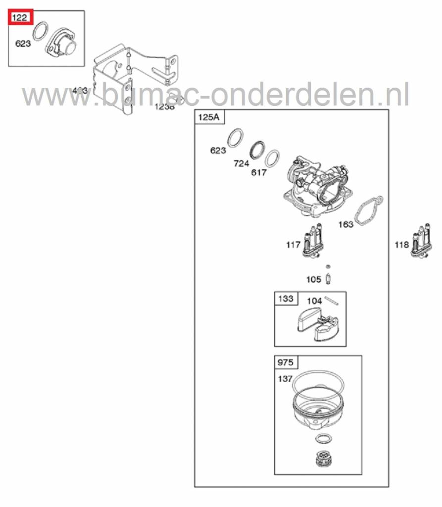 Inlaatspruitstuk - Afstandsschijf Carburateur Briggs and Stratton, Afstand Plaat voor B&S Carburatoren op Grasmaaiers, Cirkelmaaier, Loomaaiers, Vergasser Afstandsbus voor B en S Motoren, Spirit Inlaat Spruitstuk