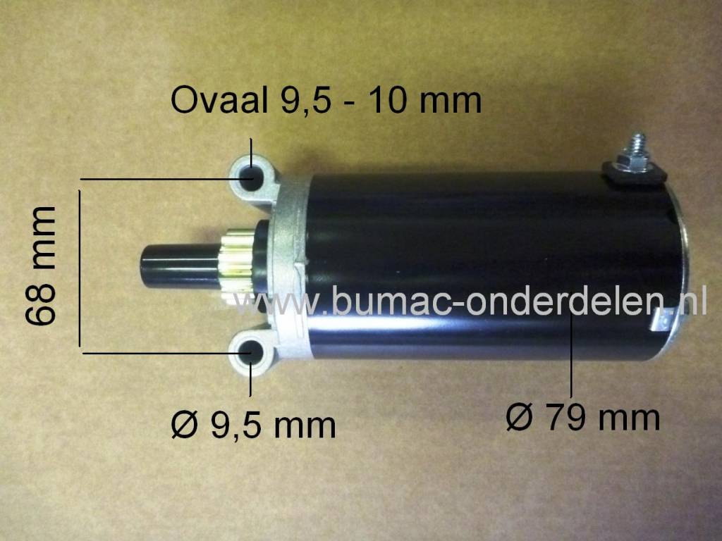 Elektrischestarter voor KOHLER SV710, SV715, SV720, SV730, SV740, SV810, SV820, SV830, SV840, KT715, KT725, KT730, KT735, KT740, KT745 Motoren met 19 t/m 26 PK op Zitmaaier, Frontmaaier, Tuintrekker, Electro Startmotor, Husqvarna, Toro