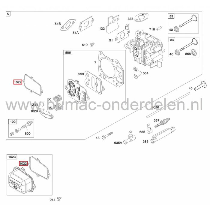 Klepdekselpakking voor Briggs & Stratton 60 Intek Edge OHV Motoren op Grasmaaiers, Pakking Klepdeksel B&S, Klep Deksel Pakkingen voor B en S Motoren op Benzinemaaiers, Cirkelmaaiers, Loopmaaiers, Dichtingen, Klepdekseldichtingen, onderdeel