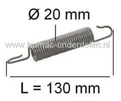Veer voor Spanpouly van Stiga Primo, CastelGarden X1 en Mountfield 1125M, Frontmaaiers met een Maaibreedte van 78 Cm, Mulch, Veer voor het Spannen van de V snaar, Castel Garden