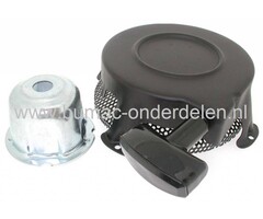 Starter Compleet voor Briggs & Stratton Motoren met Horizontale Krukas op Generator - Waterpomp - Aggregaat - Tuinfrees - Houtversnipperaar - Triliplaat, B&S Complete Handstarters, Repeteerstarters voor Briggs and Stratton Motoren, B en S Starterdelen
