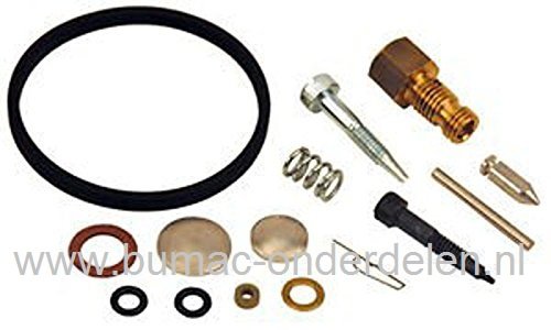 Carburateur Reparatieset TECUMSEH oa HM70, HM80, HM100, HH100, HHM80, HMSK80, HMSK100, OHM120, OHSK125, OHV125, OVM120, OVL120, TVM170, TVM195, TVM220, TVXL195, TVXL220 Motoren op Grasmaaiers, Kooimaaiers, Kantensnijders, Verticuteermachines, Zitmaaiers