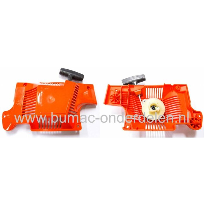 Starter voor Husqvarna 51 en 55 Kettingzaag, Handstarter Compleet voor Husqvarna - Jonsered - Partner - McCulloch Motorzagen - Kettingzagen, Complete Hand Starters voor Motorzaag - Kettingzaag Rancher 51, 51EPA, Rancher 55, onderdeel
