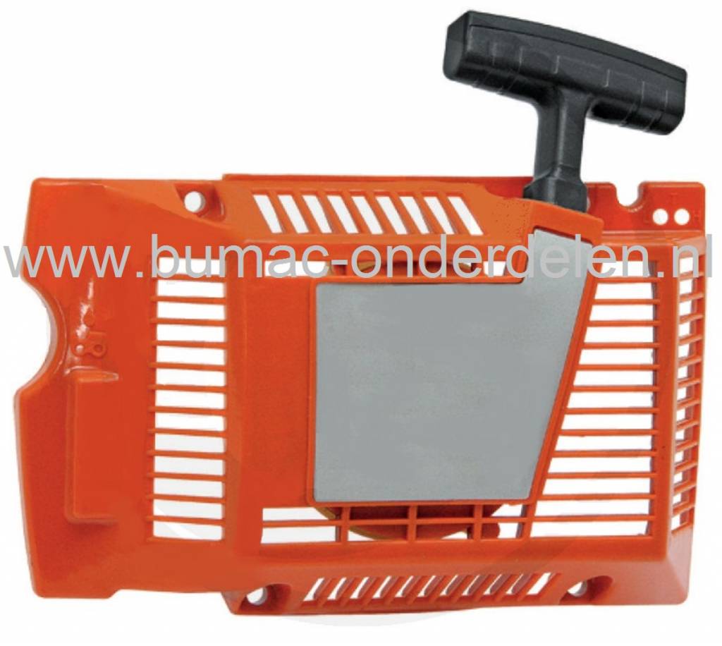 Handstarter voor Husqvarna 61 - 66 - 266 - 268 - 282 - 268K - 272K Kettingzagen, Motorslijpers Hand Starters Compleet voor Kettingzaag - Motorzaag van Husqvarna, Jonsered, Partner, McCulloch, Repeteerstarters, Repeteer Starters voor Kettingzagen, Motorzag