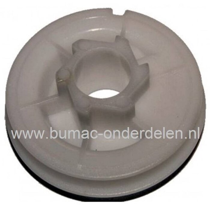 Starterpoelie voor STIHL FC44 - FS36 - FS40 - FS44 Bermmaaier, Strimmer, Bosmaaier, Stihl Koordpoelie, Starter Koord Poelies, Koordrollen Stihl, Poelie, Pouly voor Bosmaaiers