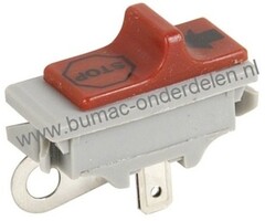 Schakelaar voor Husqvarna Kettingzaag, Motorzaag Stopschakelaar 36, 41, 42, 51 EPA, 55, 61, 66, 136LE, 137 E, 141LE, 142 E, 242, 246, 254, 257, 261EPA, 262XP, 266, 268 SPECIAL, 268K, 272XP, 272K, 281, 281XP, 288EPA, 288XP, 394XP, 395XP, 395XP EPA
