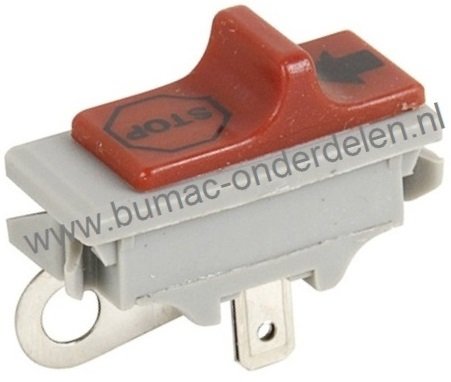 Schakelaar voor Husqvarna Kettingzaag, Motorzaag Stopschakelaar 36, 41, 42, 51 EPA, 55, 61, 66, 136LE, 137 E, 141LE, 142 E, 242, 246, 254, 257, 261EPA, 262XP, 266, 268 SPECIAL, 268K, 272XP, 272K, 281, 281XP, 288EPA, 288XP, 394XP, 395XP, 395XP EPA