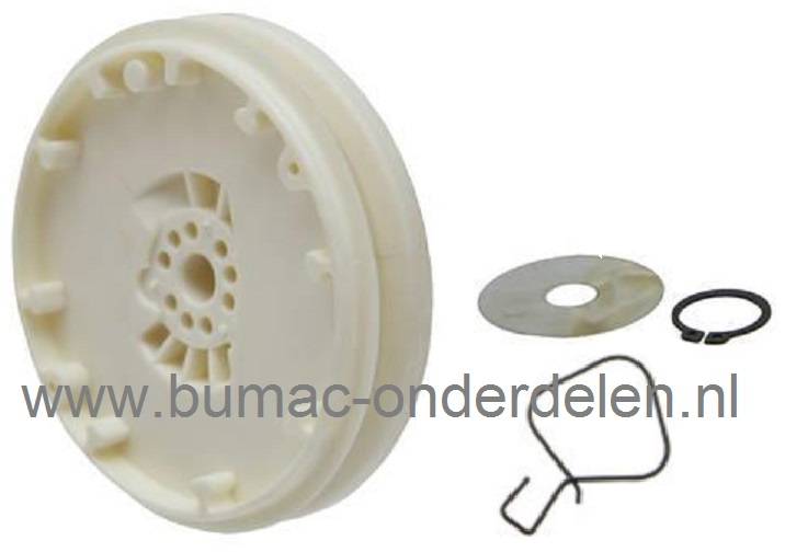 Starterkoordpoelie TECUMSEH oa Prisma, Synergie, Vantage, Centura, Futura, Geotec Motoren, Koordrollen, Koordrol Poelie, Tecumseh Starter Koord Rollen, Trekkoord Riemschijf voor Tecumseh Grasmaaiers, Benzinemaaiers, Loopmaaiers