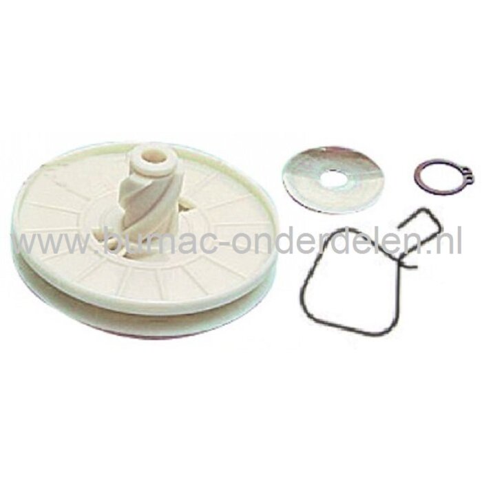 Starterkoordpoelie TECUMSEH oa Prisma, Synergie, Vantage, Centura, Futura, Geotec Motoren, Koordrollen, Koordrol Poelie, Tecumseh Starter Koord Rollen, Trekkoord Riemschijf voor Tecumseh Grasmaaiers, Benzinemaaiers, Loopmaaiers